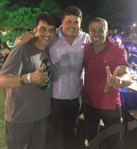 Luciano Pinheiro recebe o apoio dos prefeitos Adriano (Serrinha) e Joaquim (Alagoinhas) - Divulgação